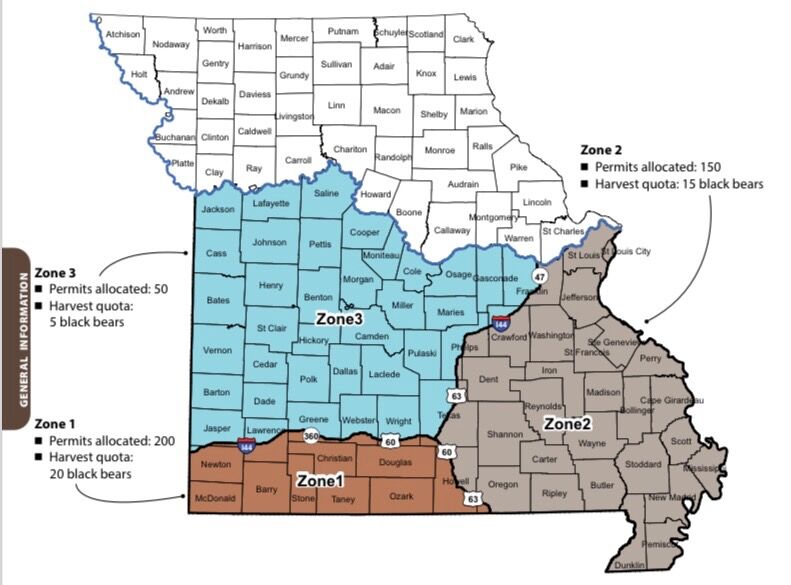 Map of bear hunting zones